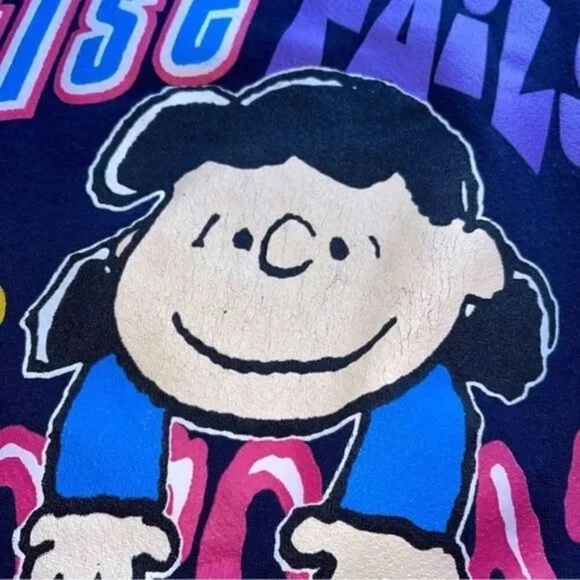 Vintage 70s Peanuts Lucy When All Else Fails There's Chocolate Crewneck Pullover - Picture 3 of 9
